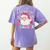 Santa Favorite Teacher Shirt Teacher Christmas Women's Comfort Colors T-Shirt Back Print Violet