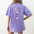 Santa Yoga Poses For Yogi Teacher Christmas Yoga Poses Women's Comfort Colors T-Shirt Back Print Violet Santa Yoga Poses For Yogi Teacher Christmas Yoga Poses Women's Comfort Colors T-Shirt Back Print Violet