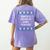 Santas Favorite Band Teacher Christmas Women's Comfort Colors T-Shirt Back Print Violet