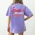 Santa's Favorite Para Christmas Paraprofessional Teacher Women's Comfort Colors T-Shirt Back Print Violet