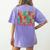 Santas Favorite Teacher Retro Groovy Christmas Xmas Women Women's Comfort Colors T-Shirt Back Print Violet Santas Favorite Teacher Retro Groovy Christmas Xmas Women Women's Comfort Colors T-Shirt Back Print Violet