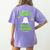Scary Ballet Teacher Costume Halloween Lazy Easy Women's Comfort Colors T-Shirt Back Print Violet