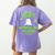 Scary Physical Education Ed Teacher Costume Halloween Easy Women's Comfort Colors T-Shirt Back Print Violet