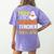 This Is My Scary Reading Teacher Costume Halloween School Women's Comfort Colors T-Shirt Back Print Violet