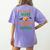 My Scary Social Studies Teacher Costume Halloween Men Women Women's Comfort Colors T-Shirt Back Print Violet