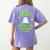 Scary Special Education Ed Teacher Costume Halloween Easy Women's Comfort Colors T-Shirt Back Print Violet
