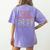 School Office Clerk Creepin' It Real HALLOWEEN Teacher Shirt Women's Comfort Colors T-Shirt Back Print Violet