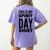 School Teacher Spirit Day Costume For Men Women Women's Comfort Colors T-Shirt Back Print Violet