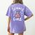 Science Girl Chemistry Biology Student Teacher Women's Comfort Colors T-Shirt Back Print Violet