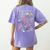 Science Teacher Alphabet Science Is All Around Us Teacher Women's Comfort Colors T-Shirt Back Print Violet