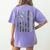 Science Teacher Camo American Flag Back To School Women's Comfort Colors T-Shirt Back Print Violet