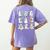 Science Teacher Ghost Laboratory Halloween Teacher Women's Comfort Colors T-Shirt Back Print Violet
