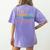 Science Teacher Its A Good Day To Teach Science Earth Women's Comfort Colors T-Shirt Back Print Violet