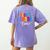 Second Grade Crew 2nd Back To School Teacher Team Squad Women's Comfort Colors T-Shirt Back Print Violet