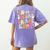 In My Second Grade Era 2nd Grade Girl Teacher Back To School Women's Comfort Colors T-Shirt Back Print Violet