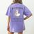 Second Grade Silly Goose Club For Teacher Or Student Women's Comfort Colors T-Shirt Back Print Violet