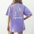 Second Grade Squad 2nd Grade Teacher Women Back To School Women's Comfort Colors T-Shirt Back Print Violet