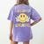 Second Grade Teachers Boys Girls Smile Face 2nd Grade Team Women's Comfort Colors T-Shirt Back Print Violet