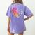 Sign Language Heart ASL For Deaf Teacher Women's Comfort Colors T-Shirt Back Print Violet Sign Language Heart ASL For Deaf Teacher Women's Comfort Colors T-Shirt Back Print Violet