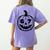 Six Seven Halloween Costume For Students Teachers Women's Comfort Colors T-Shirt Back Print Violet