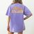 I SMELL CHILDREN Halloween Teacher Classroom I Teach Women's Comfort Colors T-Shirt Back Print Violet