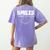 Smile Smiles Change The World Teacher T-Shirt Happy T-Shirt Women's Comfort Colors T-Shirt Back Print Violet