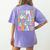In My Social Studies Teacher Era Cute Social Studies Teacher Women's Comfort Colors T-Shirt Back Print Violet