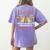 Social Studies Teacher World History Teacher Men Women Women's Comfort Colors T-Shirt Back Print Violet