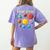 Solar System Cute Face Planets Space Science Teacher School Women's Comfort Colors T-Shirt Back Print Violet Solar System Cute Face Planets Space Science Teacher School Women's Comfort Colors T-Shirt Back Print Violet