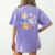 Solar System Learning Is Out Of This World Science Teacher Women's Comfort Colors T-Shirt Back Print Violet