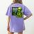 Solve The Problem Skeleton Teacher Halloween Math Six Seven Women's Comfort Colors T-Shirt Back Print Violet