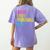 Sorry Can't Pickleball Bye Teacher Student Sport Women's Comfort Colors T-Shirt Back Print Violet