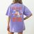 Sorry I'm Booked Ghost Reading Book Lover Teacher Halloween Women's Comfort Colors T-Shirt Back Print Violet Sorry I'm Booked Ghost Reading Book Lover Teacher Halloween Women's Comfort Colors T-Shirt Back Print Violet