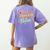 Spanish Teacher Maestra Dimelo En Espanol Por Favor Women's Comfort Colors T-Shirt Back Print Violet