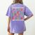 Spanish Teacher Maestra Hablar EspañOl Bilingual Teacher Women's Comfort Colors T-Shirt Back Print Violet