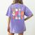 Special Education Teacher Ghosts Halloween SPED Teacher Women's Comfort Colors T-Shirt Back Print Violet