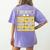 Spelling Bee Halloween Teachers Bee Spelling Competition Women's Comfort Colors T-Shirt Back Print Violet