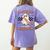 In My Spooky Math Teacher Era Groovy Retro Halloween Costume For Men Women Women's Comfort Colors T-Shirt Back Print Violet