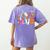 Spooky Teacher Club Halloween Women's Comfort Colors T-Shirt Back Print Violet