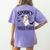 Spooky Toddler Teacher Halloween School Women's Comfort Colors T-Shirt Back Print Violet