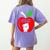 I Stand With Teachers Tshirt Women's Comfort Colors T-Shirt Back Print Violet I Stand With Teachers Tshirt Women's Comfort Colors T-Shirt Back Print Violet
