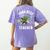 Star Wars Yoda Best Teacher Icons Women's Comfort Colors T-Shirt Back Print Violet