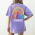 STEAM Teacher Squad Team Crew Back To School STEM Special Women's Comfort Colors T-Shirt Back Print Violet