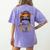 STEM Teacher Messy Bun Fall Vibes Autumn Thanksgiving Men Women Women's Comfort Colors T-Shirt Back Print Violet STEM Teacher Messy Bun Fall Vibes Autumn Thanksgiving Men Women Women's Comfort Colors T-Shirt Back Print Violet