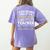 Substitute Teacher T Shirt School Tee Women's Comfort Colors T-Shirt Back Print Violet