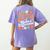Be Like Subtraction Make A Difference Teacher Student Math Women's Comfort Colors T-Shirt Back Print Violet