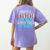 Super Teacher By Day Super Tired By Night Superhero Teacher Men Women Women's Comfort Colors T-Shirt Back Print Violet