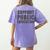 Support Public Education Protect Teachers Students Schools Women's Comfort Colors T-Shirt Back Print Violet