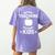 Support Teachers Support Kids Teacher Red For Ed 2019 Women's Comfort Colors T-Shirt Back Print Violet