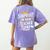 Surprise I'M Your Teacher Today Sub Substitute Teacher Women's Comfort Colors T-Shirt Back Print Violet